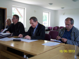 od lewej ks. prof. P. Tomasik, ks. prof. Z. Kroplewski, ks. prof. Z. Marek 