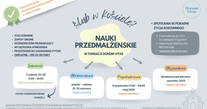 Nauki przedślubne w 2025 r.